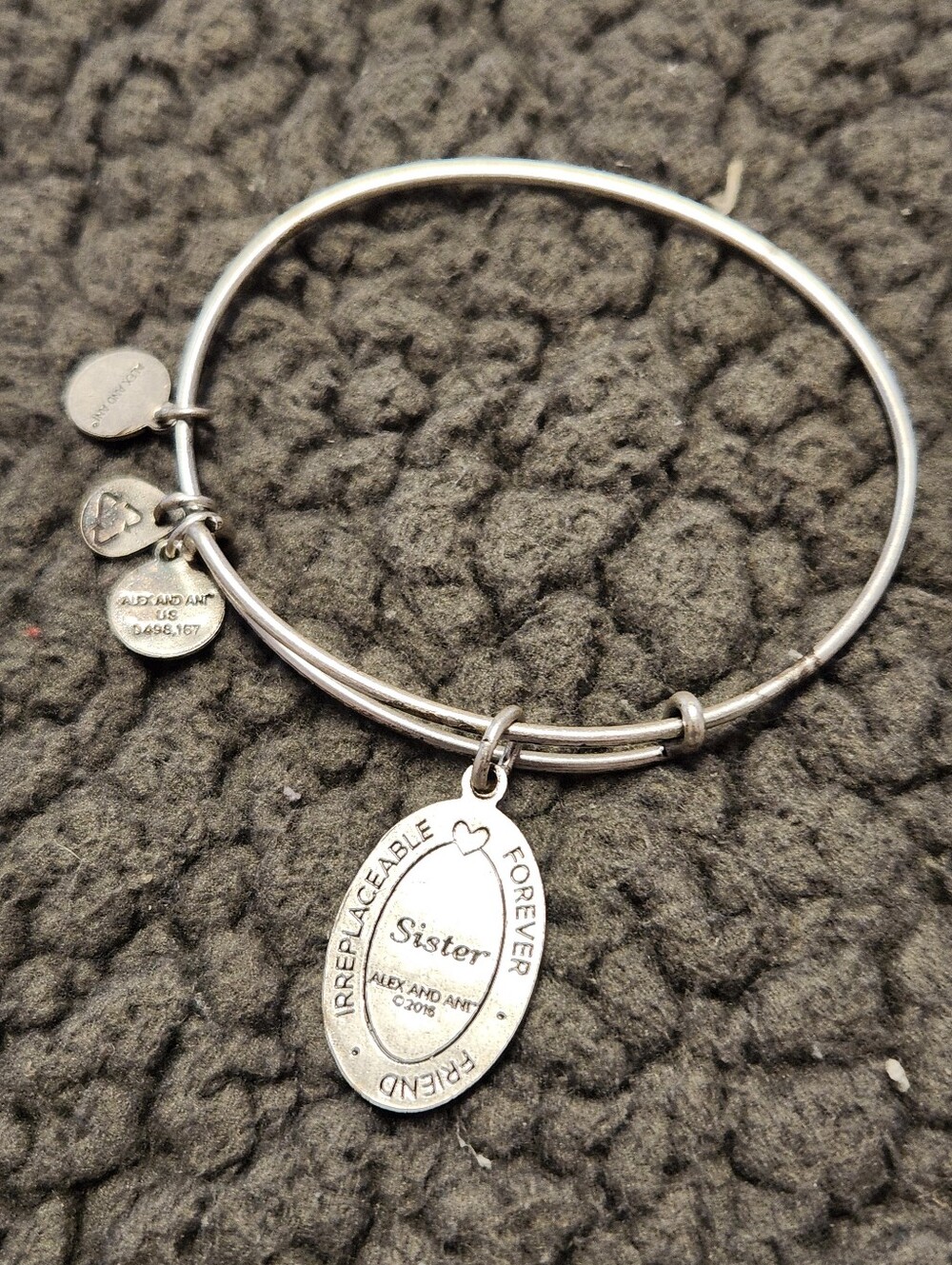 Alex And Ani Sister Charm Bracelet Size One Size